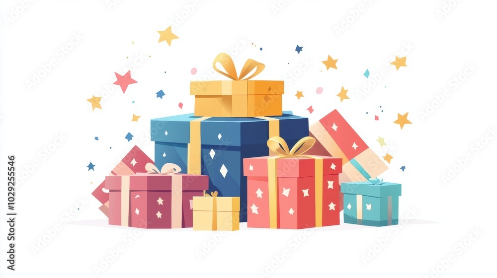 Fototapeta premium Gift box for holiday closeup view