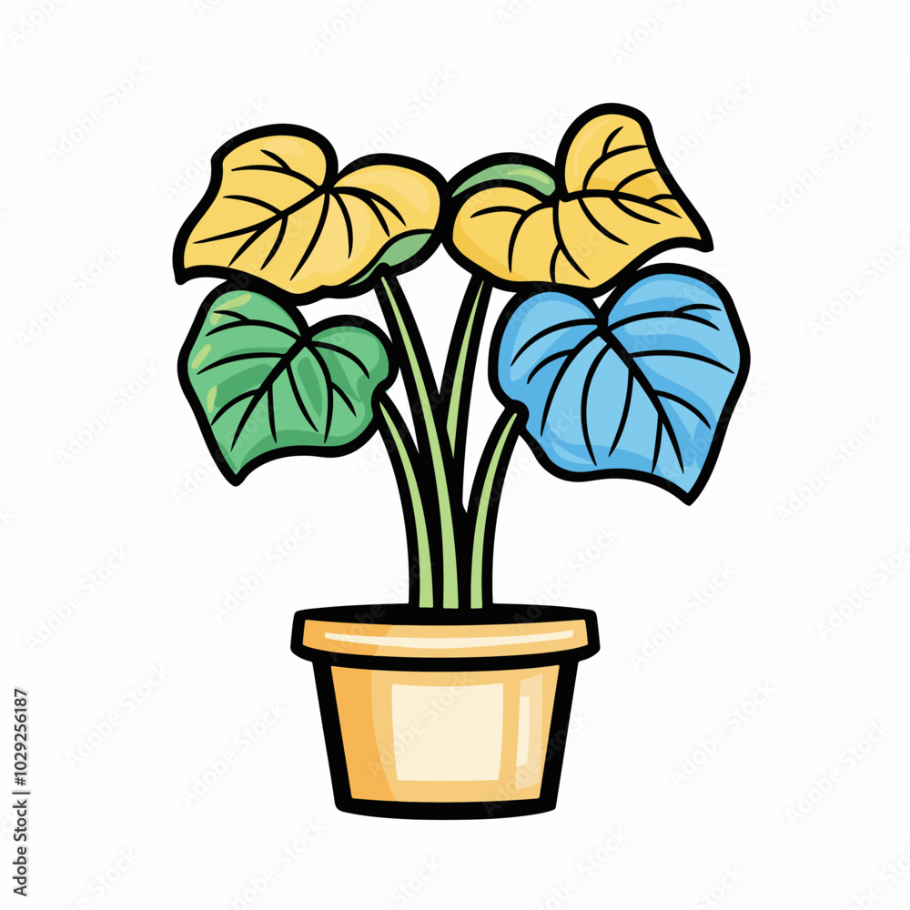 alocasia ornamental plants in pots logo simple alocasia ornamental plants in pots logo simple