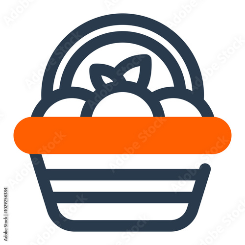 Harvest Basket with Apples and Vegetables