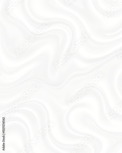 Soft White Marble Texture with Abstract Fluid White Waves