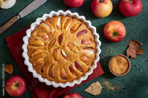 Apple Autumn Pie, Top View