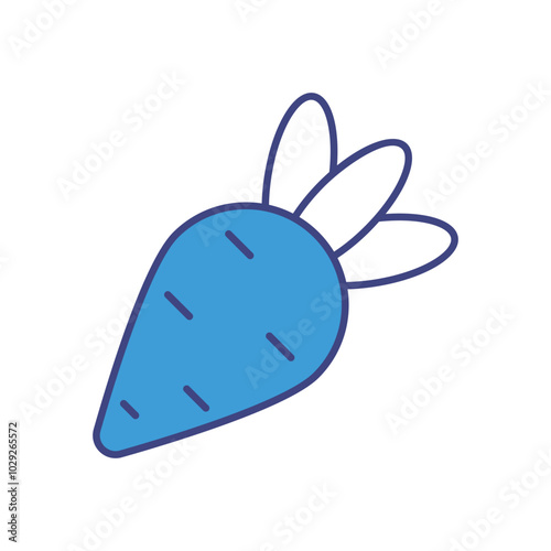 Carrot vector icon stock illustration