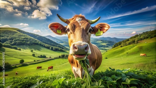 Cow Cud: A Close-Up of Nature's Recycling Process in Pastoral Settings