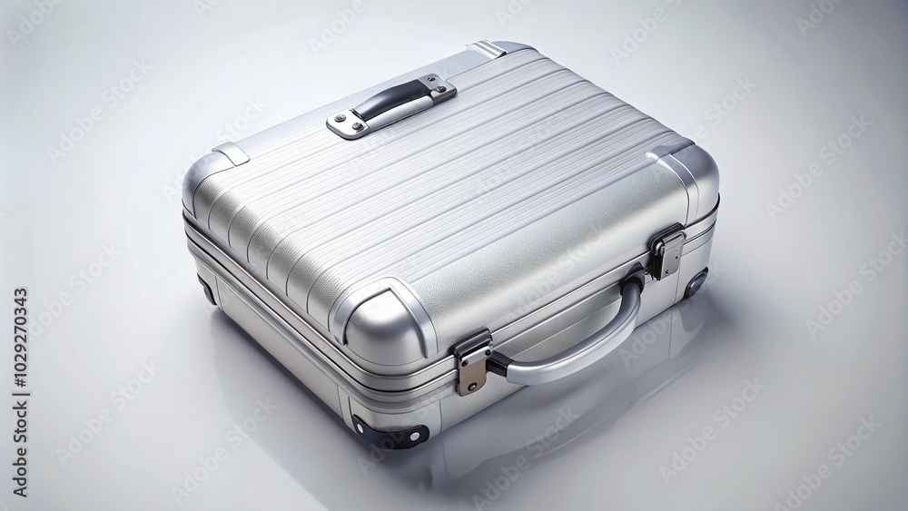 Travel in Style: Elegant White Suitcase Isolated on Transparent Background for Fashion Photography Travel in Style: Elegant White Suitcase Isolated on Transparent Background for Fashion Photography