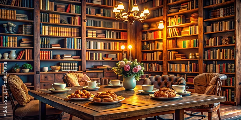 Cozy Library Cafe: Food and Books Experience for Culinary Inspiration Cozy Library Cafe: Food and Books Experience for Culinary Inspiration