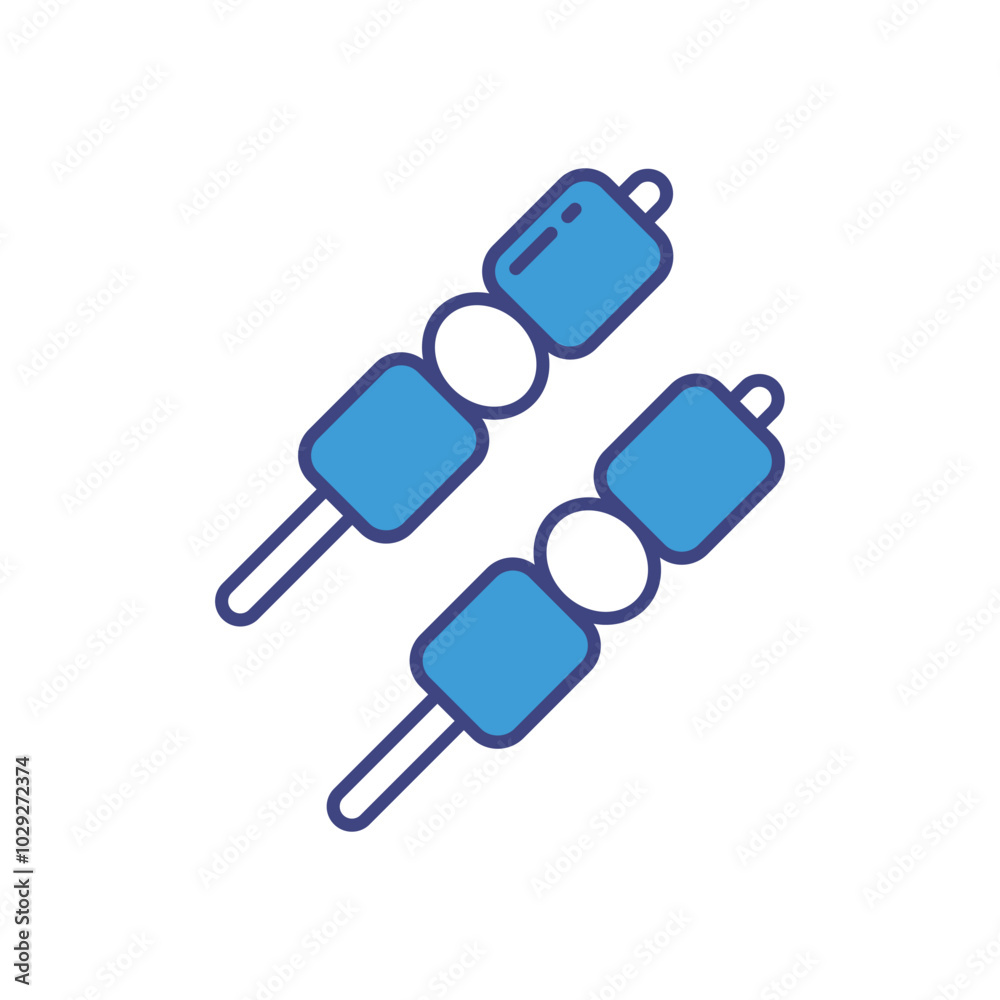 Satay vector icon stock illustration Satay vector icon stock illustration