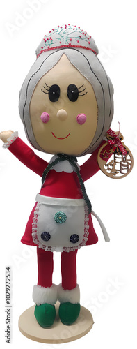 muñecos de navidad mamá noel