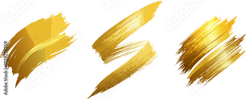  Artwork, golden strokes