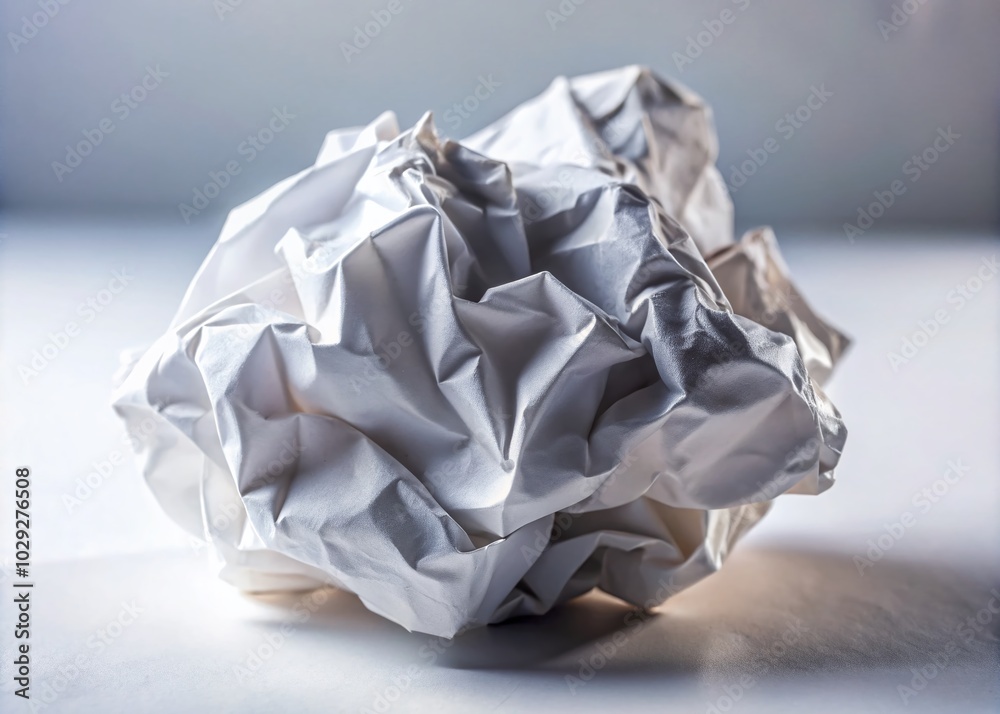 Crumpled White Paper Texture Background for Creative Projects Crumpled White Paper Texture Background for Creative Projects