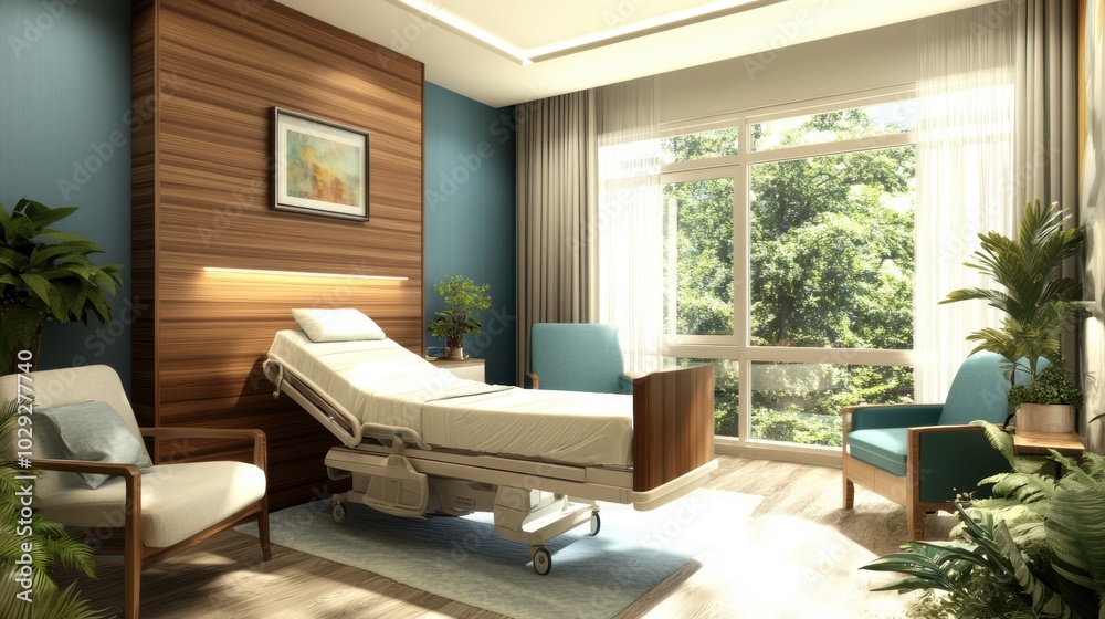 Fototapeta premium Modern Hospital Room.