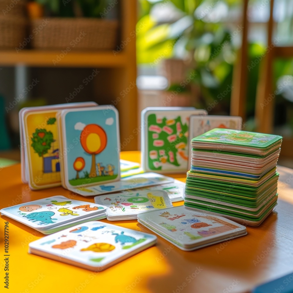 Table's brilliance illuminates children's cards