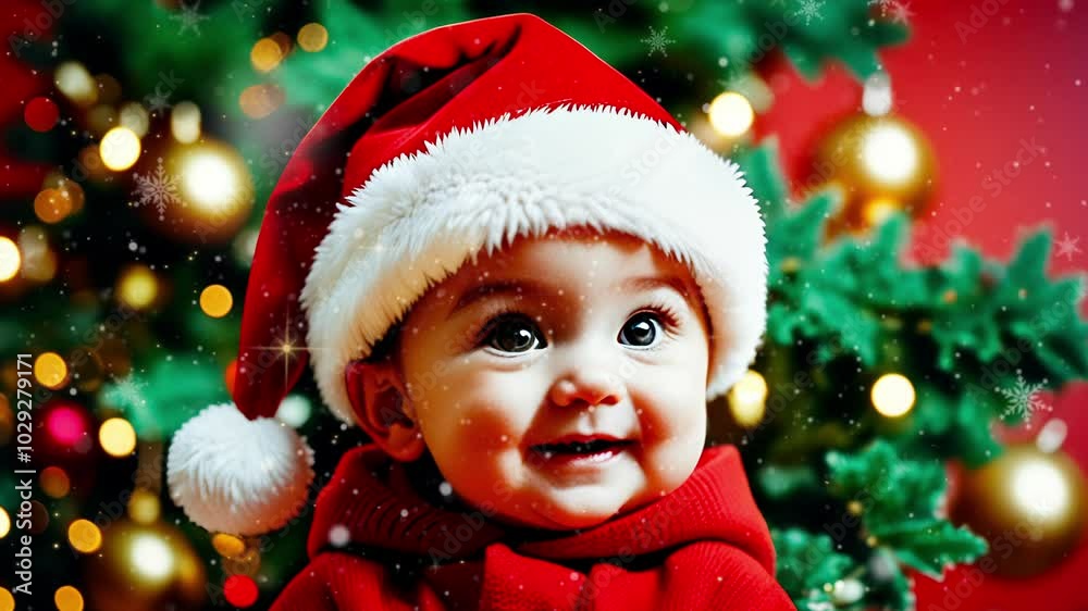 Christmas cartoon background , looping animation with snowfall , 4k video Christmas cartoon background , looping animation with snowfall , 4k video