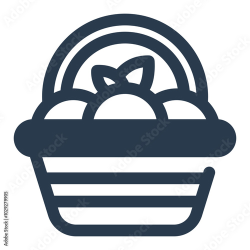 Harvest Basket with Apples and Vegetables