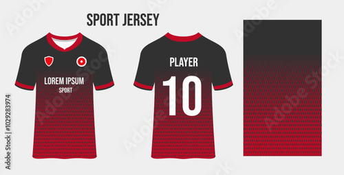 Sport jersey design fabric textile for sublimation.
