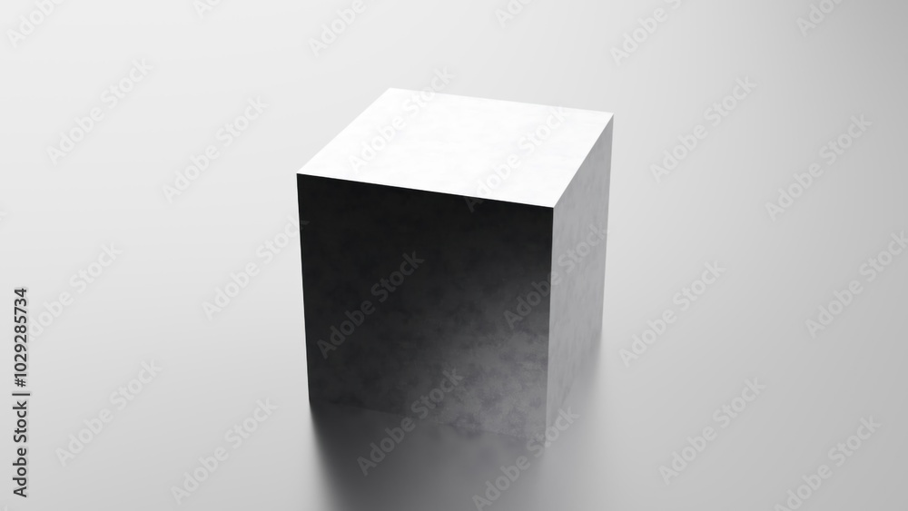 3d render Metal cube. Computer generated 3d render Metal cube. Computer generated