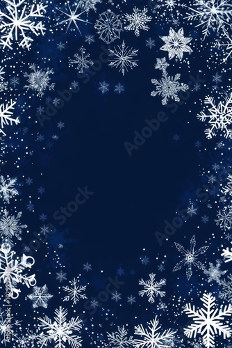 Holiday star shape snow flake pattern abstract background. Template for greeting card poster design