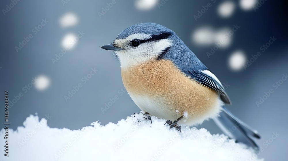 Bird on snow Bird on snow