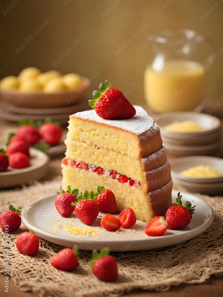 Strawberry Delight: A Dreamy Biscuit Cake
