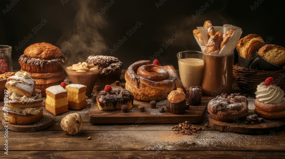 Fototapeta premium Bread on platter