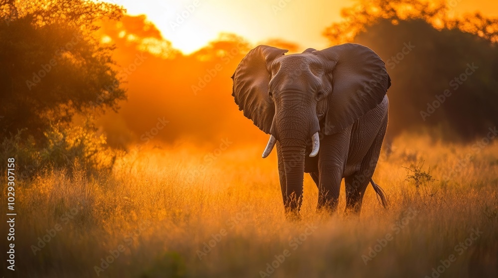 Fototapeta premium African elephants in South Africa