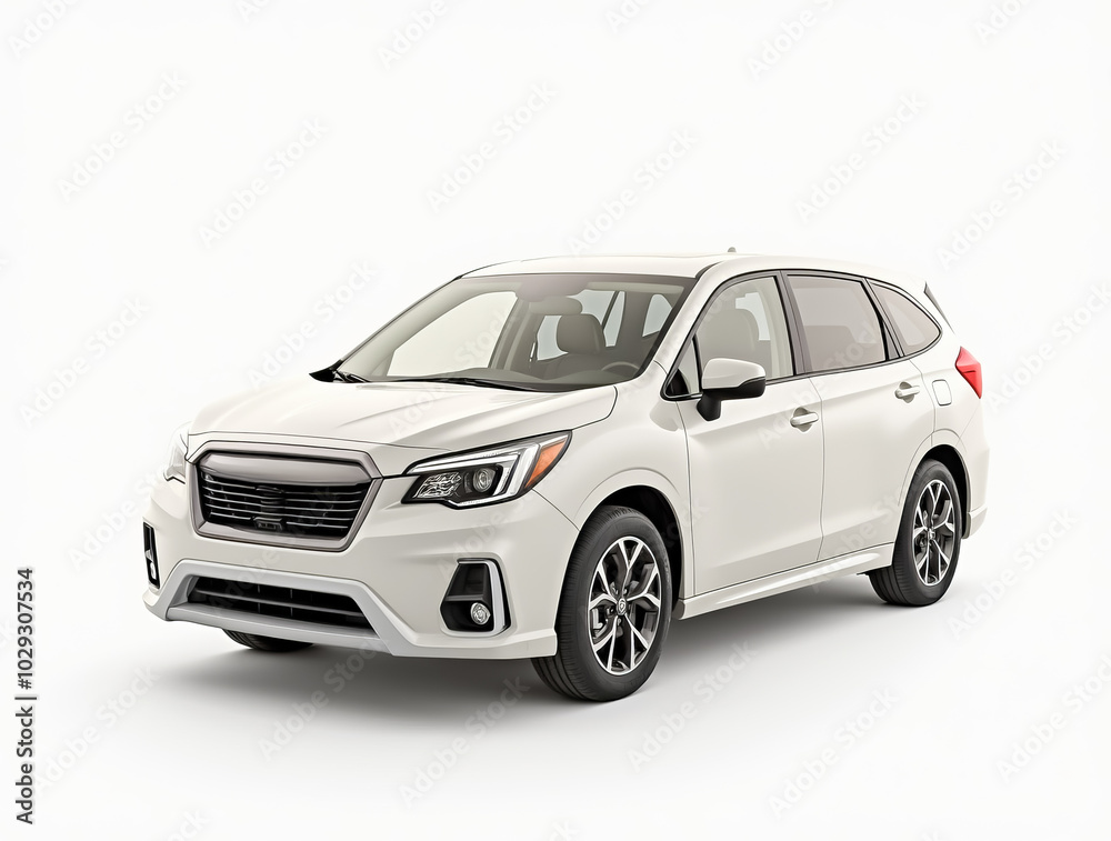 This stylish white SUV showcases its modern features and sleek lines, illustrating its spaciousness perfect for family outings or adventures This stylish white SUV showcases its modern features and sleek lines, illustrating its spaciousness perfect for family outings or adventures