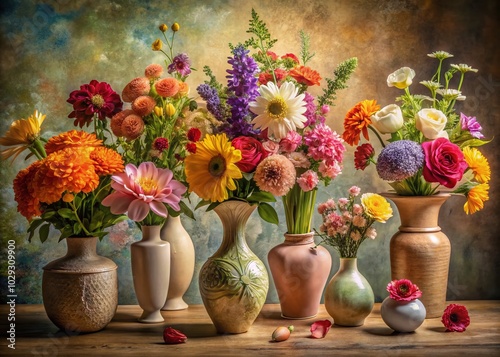 Elegant Floral Vases: Captivating Portrait Photography of Stunning Flower Arrangements for Home Decor Inspiration