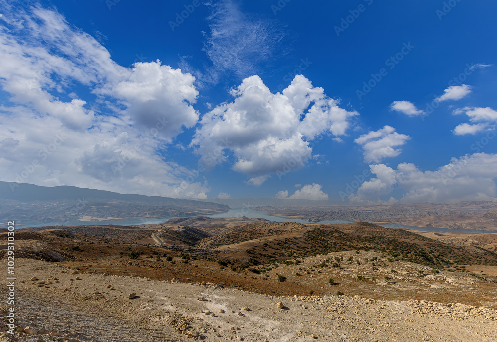 Ilısu Dam built on the Botan stream, a tributary of the Tigris River.