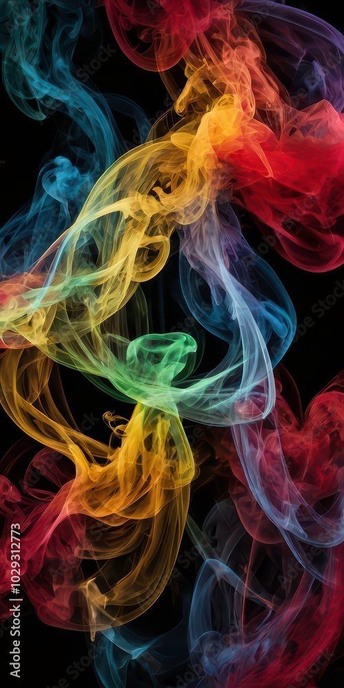 Abstract Smoke Art: Vibrant Colors Abstract Smoke Art: Vibrant Colors