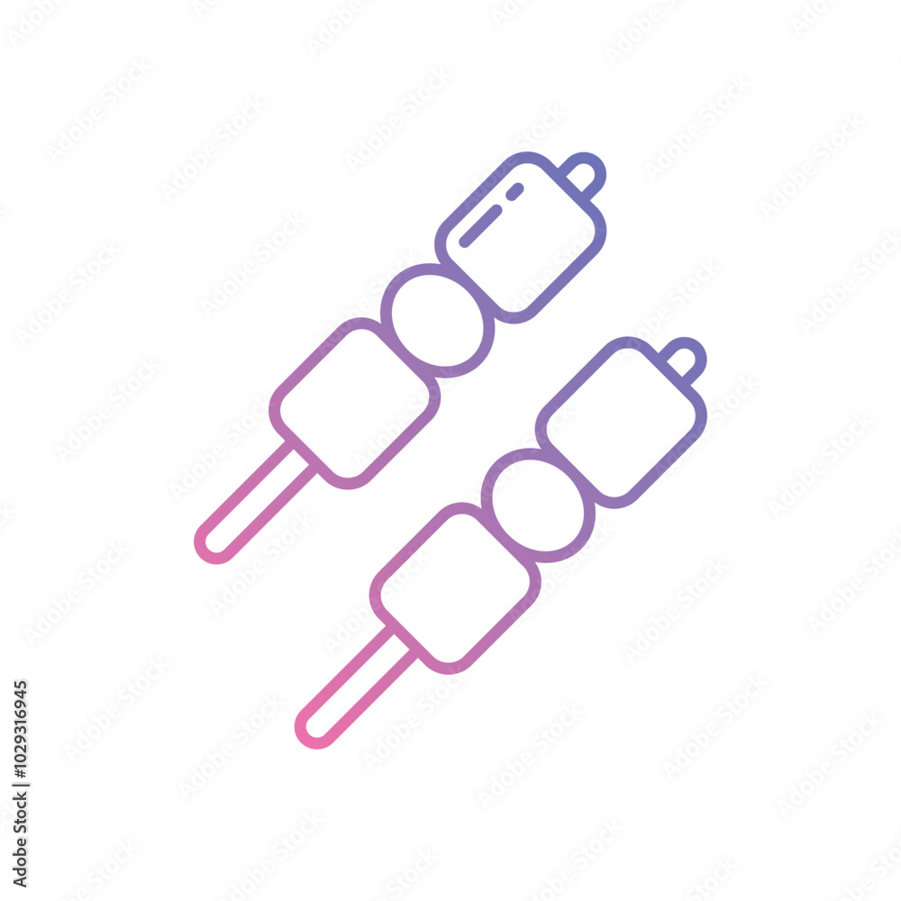Satay vector icon stock illustration Satay vector icon stock illustration