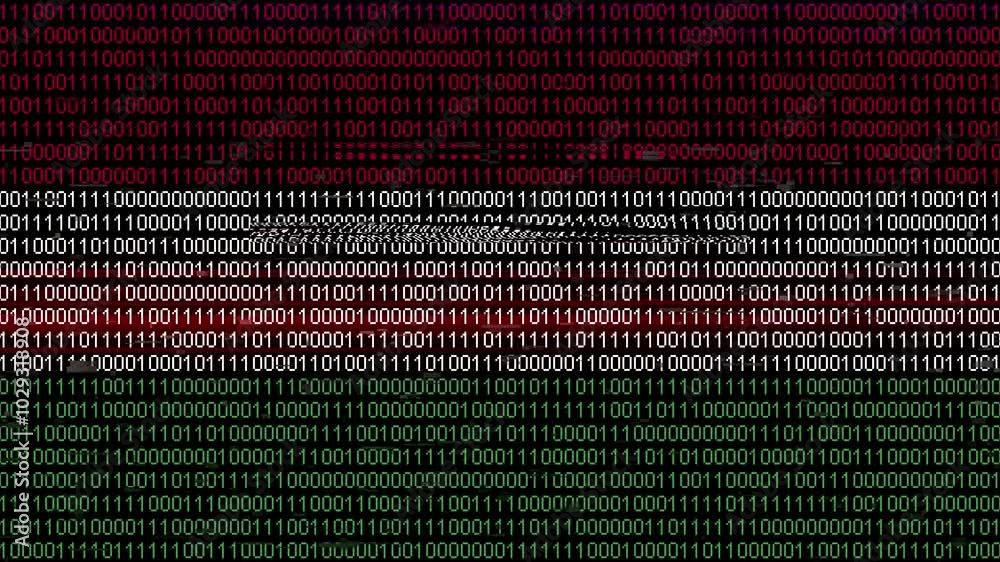 Binary code on flag of Hungary. Program source code or Hacker concept on Hungarian flag. Hungary digital technology security, hacking or programming