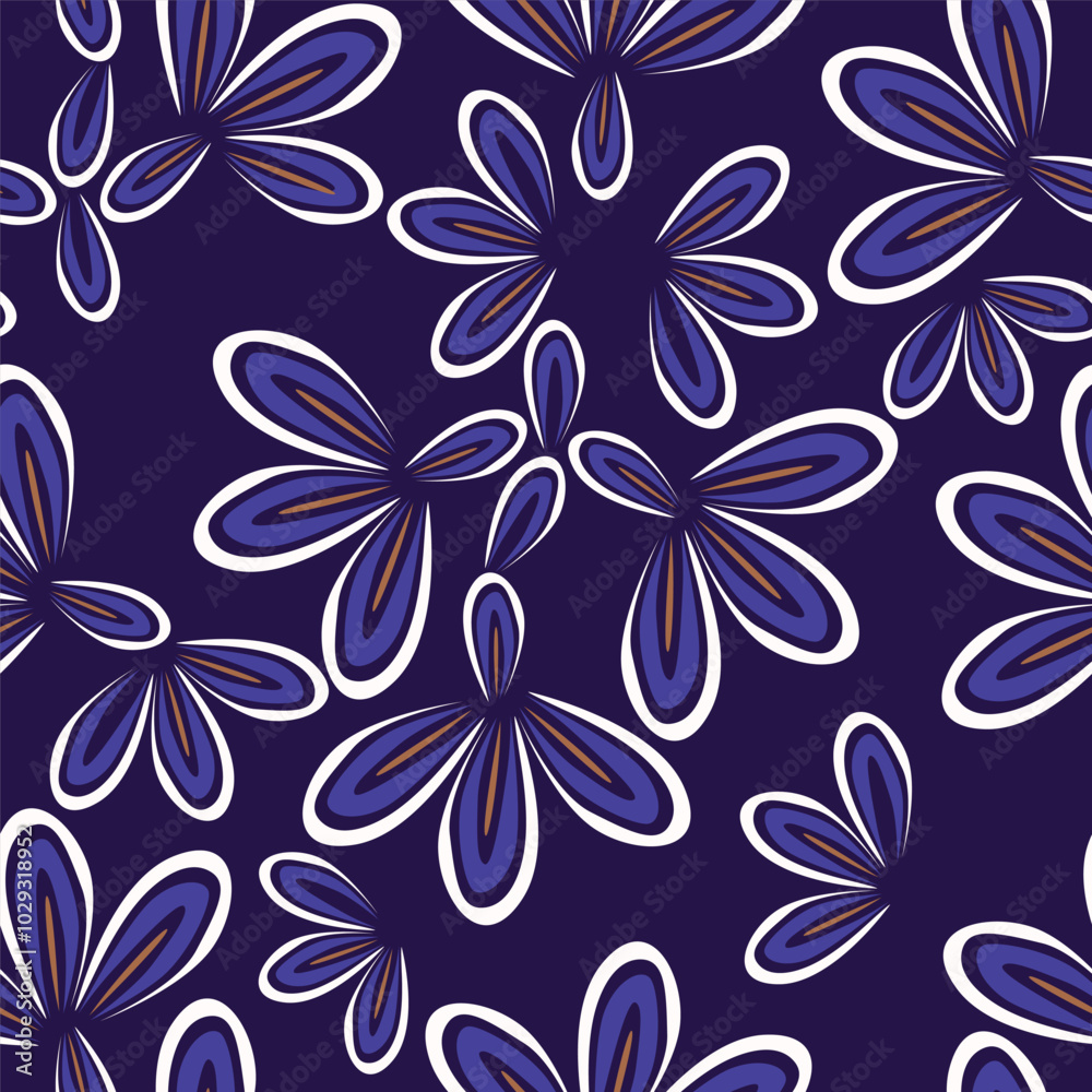Fototapeta premium flower pattern floral seamless nature illustration vector