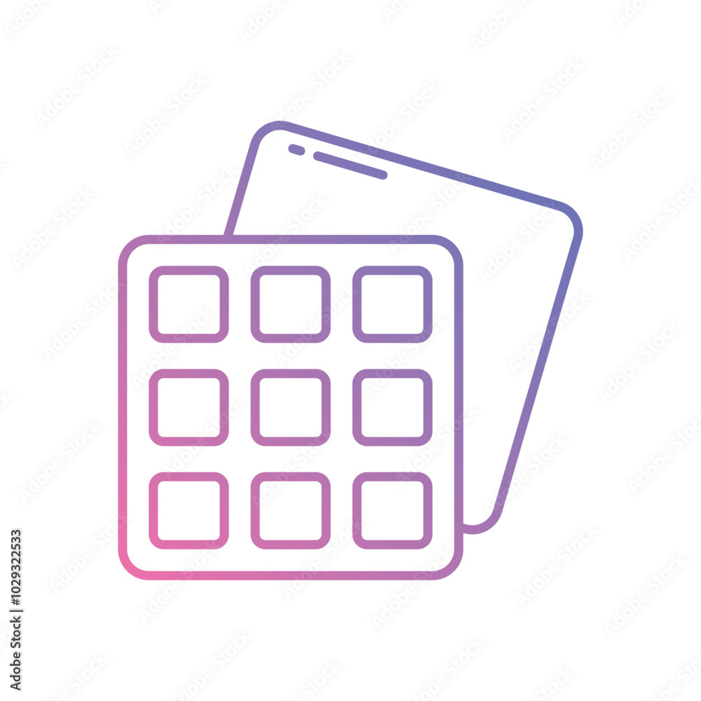 Waffle vector icon stock illustration Waffle vector icon stock illustration