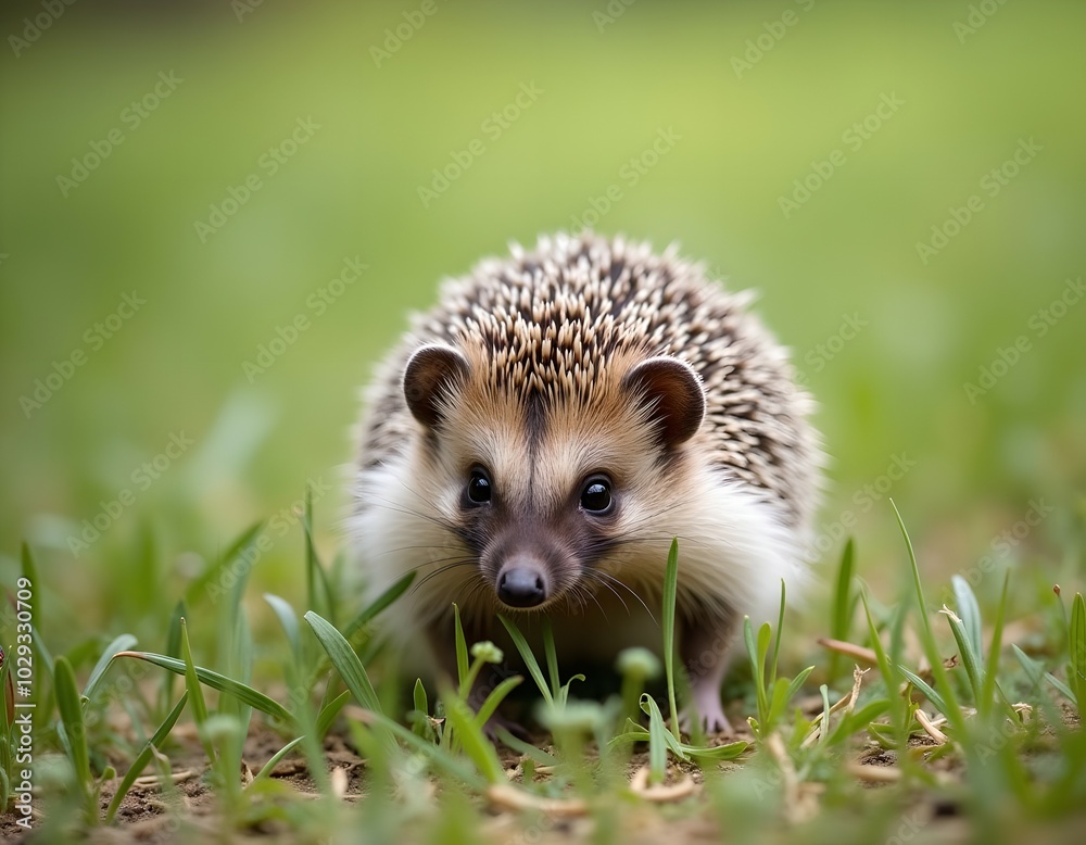 Naklejka premium Hedgehog in the forest