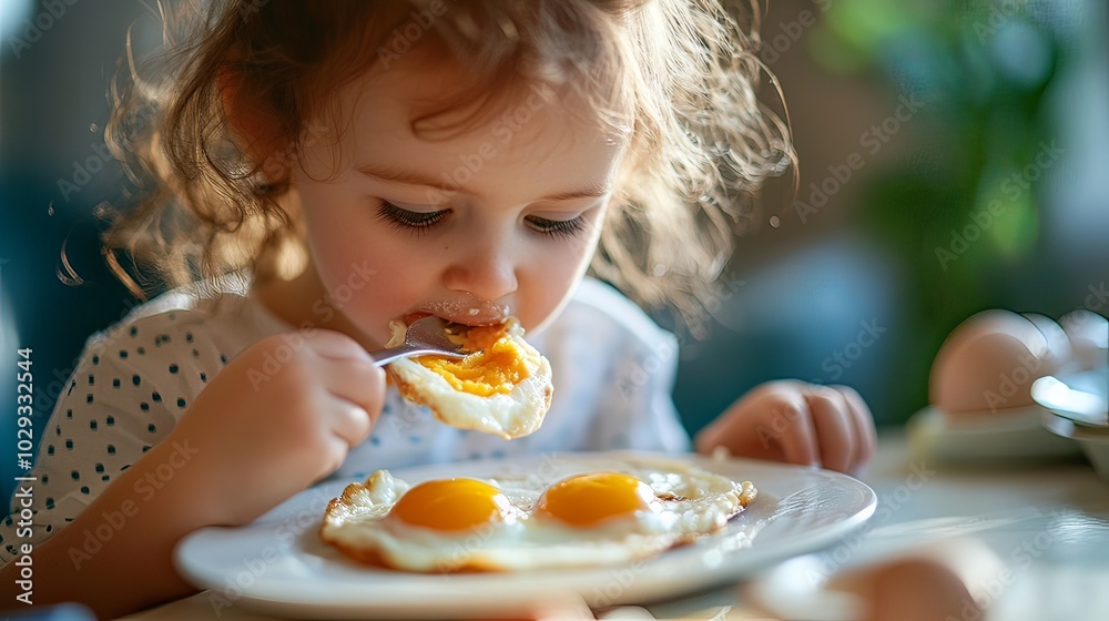 Eggs are a nutritious food for children in an important breakfast. Eggs are a nutritious food for children in an important breakfast.