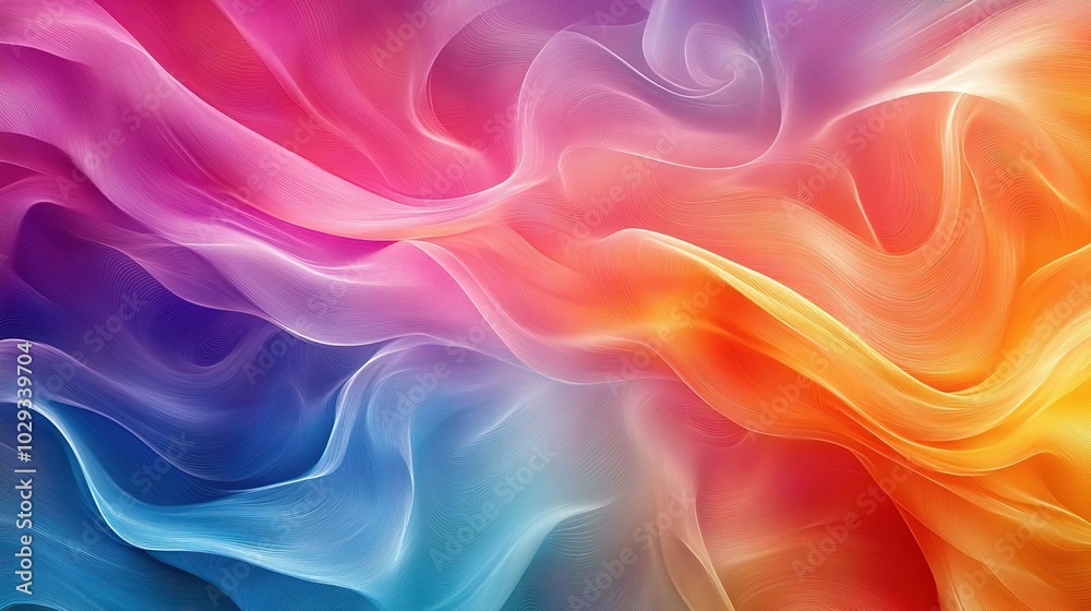 A vibrant abstract background with flowing colors blending seamlessly in shades of pink, orange, red, and blue. A vibrant abstract background with flowing colors blending seamlessly in shades of pink, orange, red, and blue.