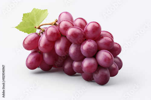 Red grape on withe background. PNG cutout. Wine related themes. Wine professions. Oenologist. Wine shop. Buying and selling wine. Images for graphic designers. Isolated wine. Image for website