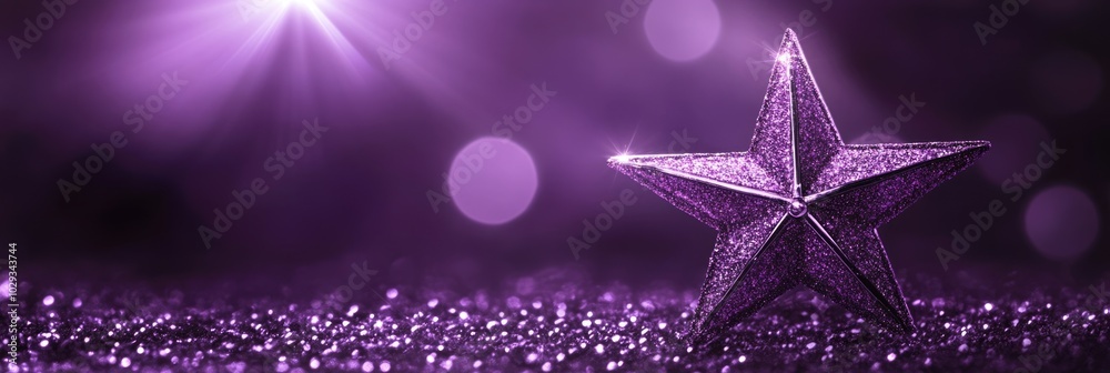 Glittering Night Sky. Celebrate New Year with Bright Starlight Illumination