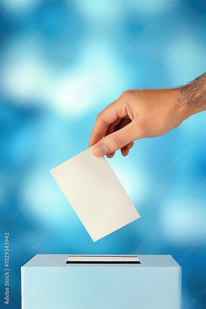 Get out the vote Closeup of a hand dropping a ballot into a voting box, voting, civic participation Get out the vote Closeup of a hand dropping a ballot into a voting box, voting, civic participation