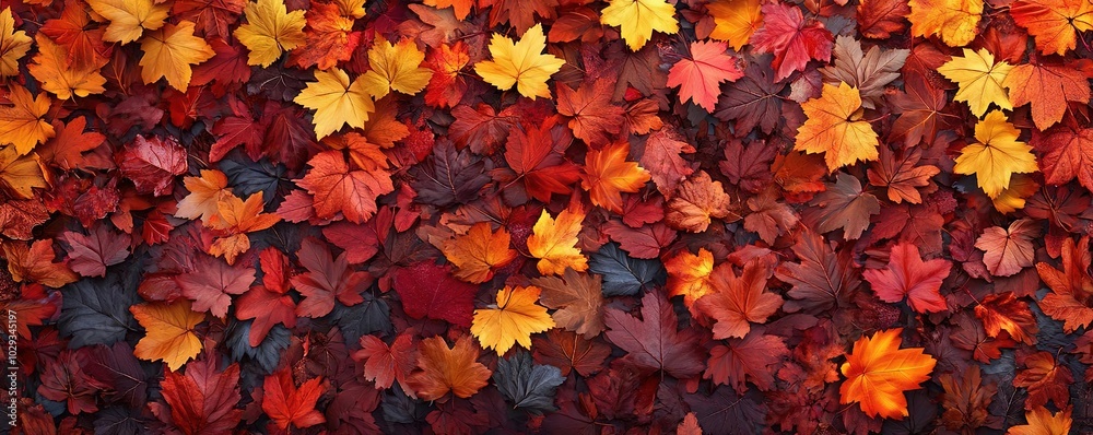 A vibrant display of autumn leaves in various shades of red, orange, and yellow, creating a colorful seasonal backdrop. A vibrant display of autumn leaves in various shades of red, orange, and yellow, creating a colorful seasonal backdrop.