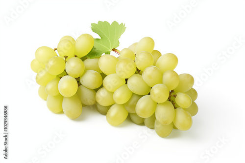 White grape on withe background. PNG cutout. Wine related themes. Wine professions. Oenologist. Wine shop. Buying and selling wine. Images for graphic designers. Isolated wine. Image for website