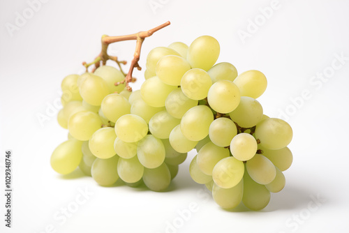 White grape on withe background. PNG cutout. Wine related themes. Wine professions. Oenologist. Wine shop. Buying and selling wine. Images for graphic designers. Isolated wine. Image for website photo