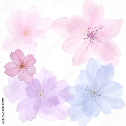Flowers Background for business card