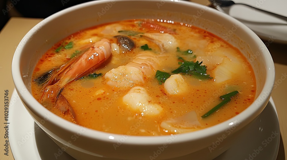 Tom Yum Goong, a Thai dish that everyone around the world knows and must find an opportunity to eat at least once. Tom Yum Goong, a Thai dish that everyone around the world knows and must find an opportunity to eat at least once.