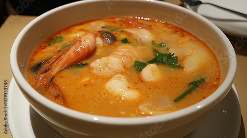 Tom Yum Goong, a Thai dish that everyone around the world knows and must find an opportunity to eat at least once.