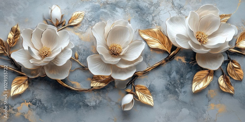 The white flower collection is an isolated PNG with a white background