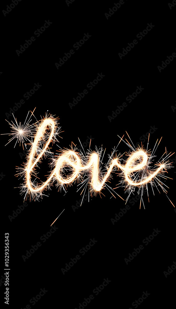 love sparkler isolated with white highlights, png love sparkler isolated with white highlights, png