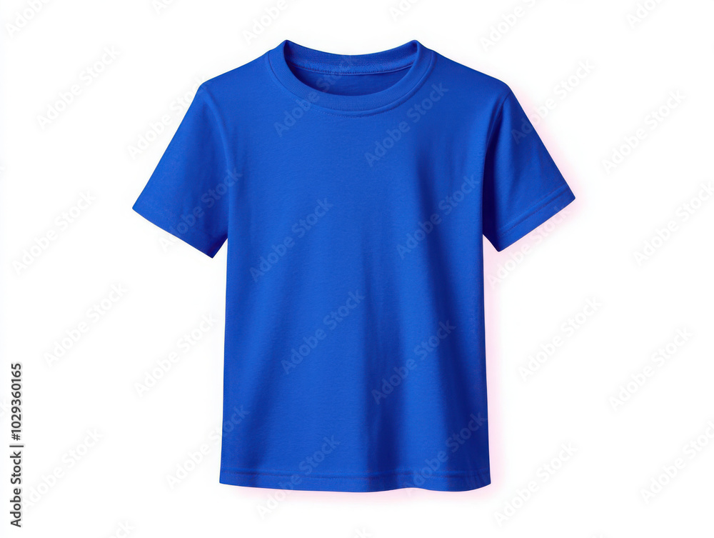 Royal blue colour blank fashion tee front mockup template Royal blue colour blank fashion tee front mockup template
