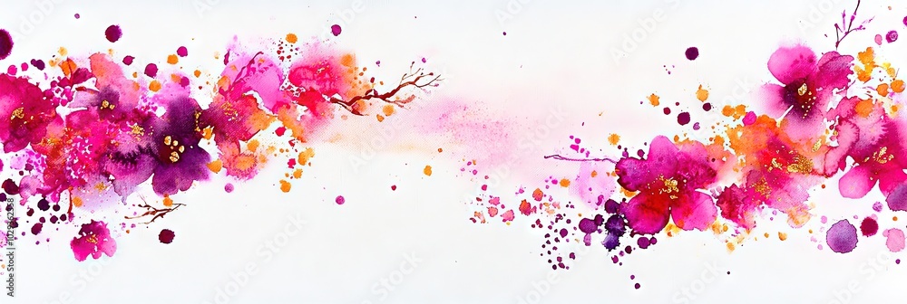 watercolor flowers on white background watercolor flowers on white background
