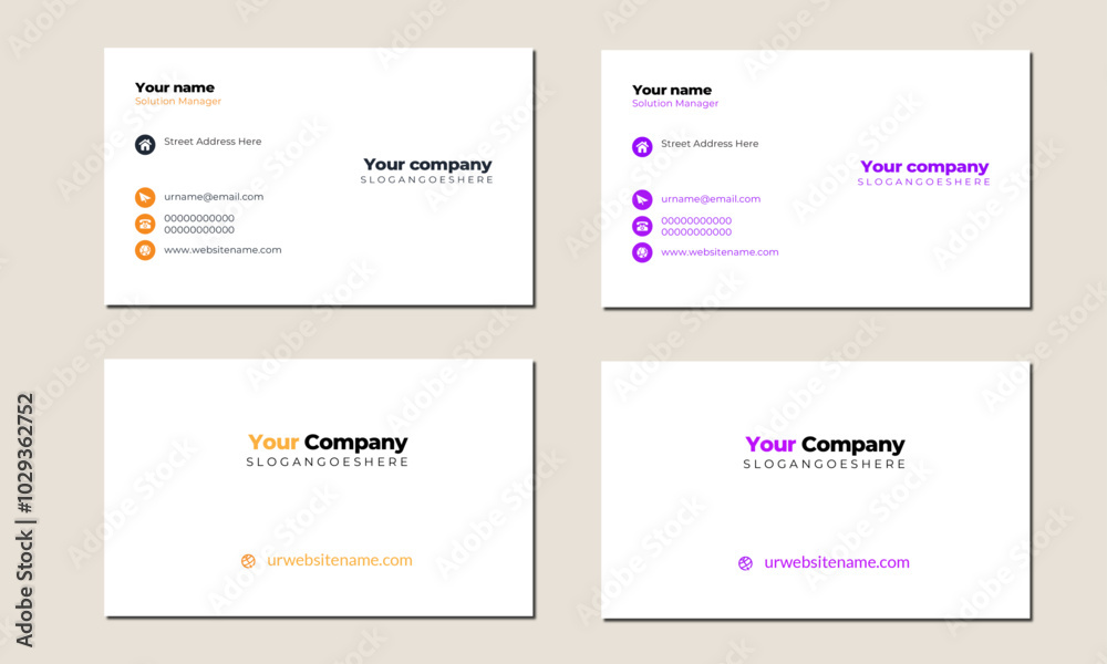 simple white modern business card . simple white modern business card .
