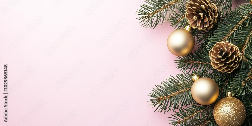 christmas tree branches and decorations for card and invitation template with blank middle christmas tree branches and decorations for card and invitation template with blank middle